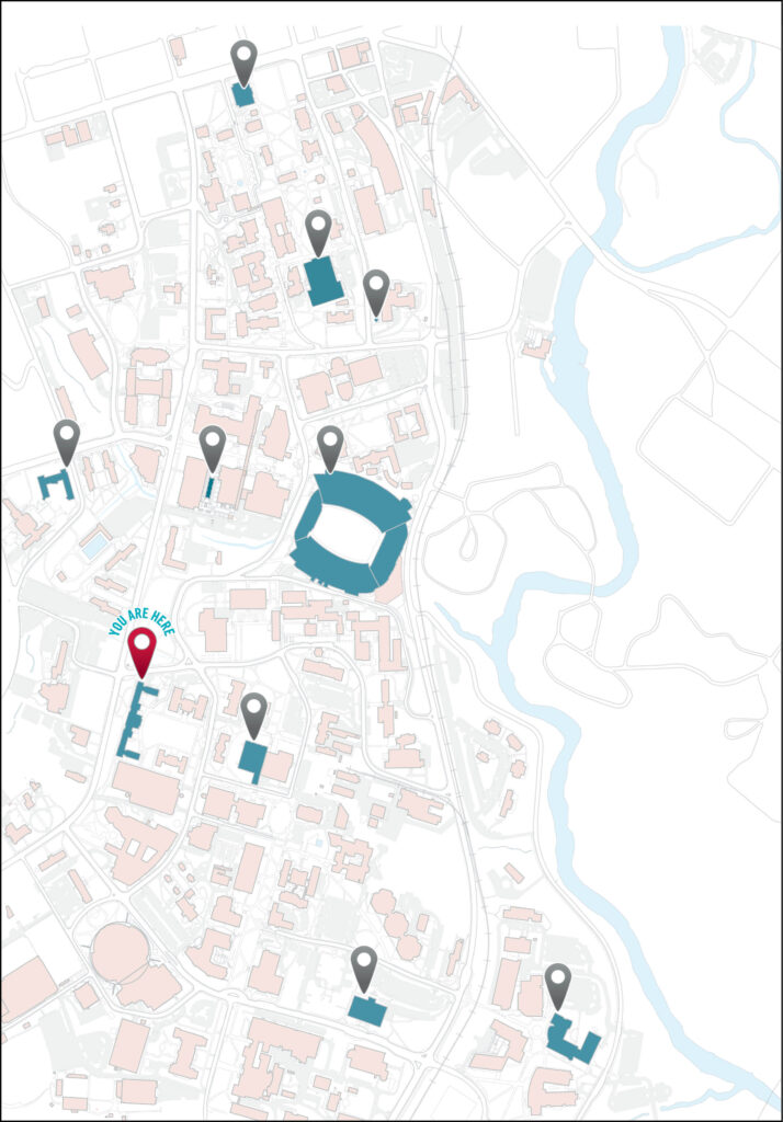 Myers Residence Hall Map at the University of Georgia